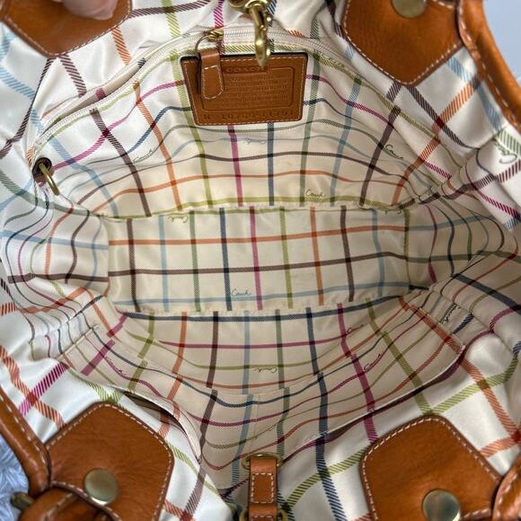 y2k COACH 2007 11791 Heritage Striped Tote Handbag - Picture 9 of 12